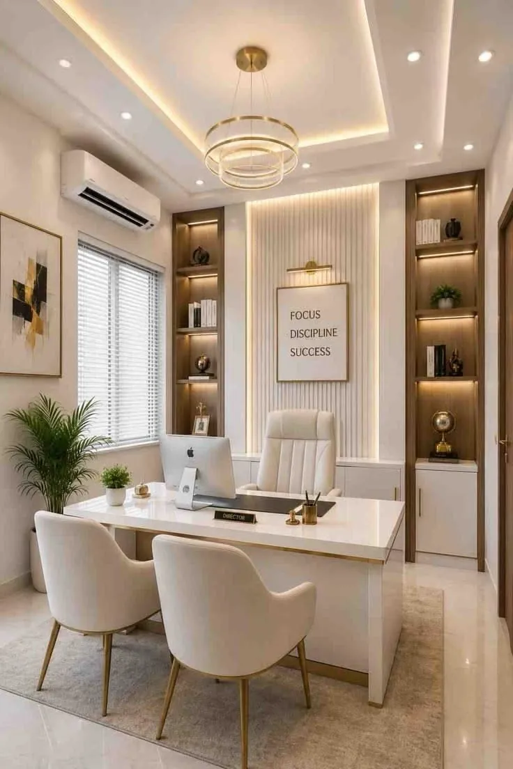 White office cabin